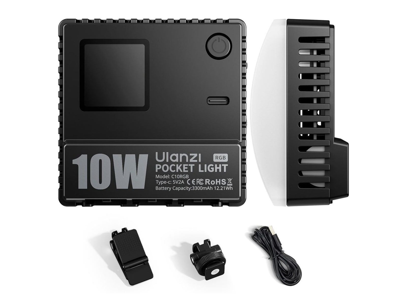 Ulanzi - C10 RGB Pocket Power 10W RGB Video Light Camera Accessories