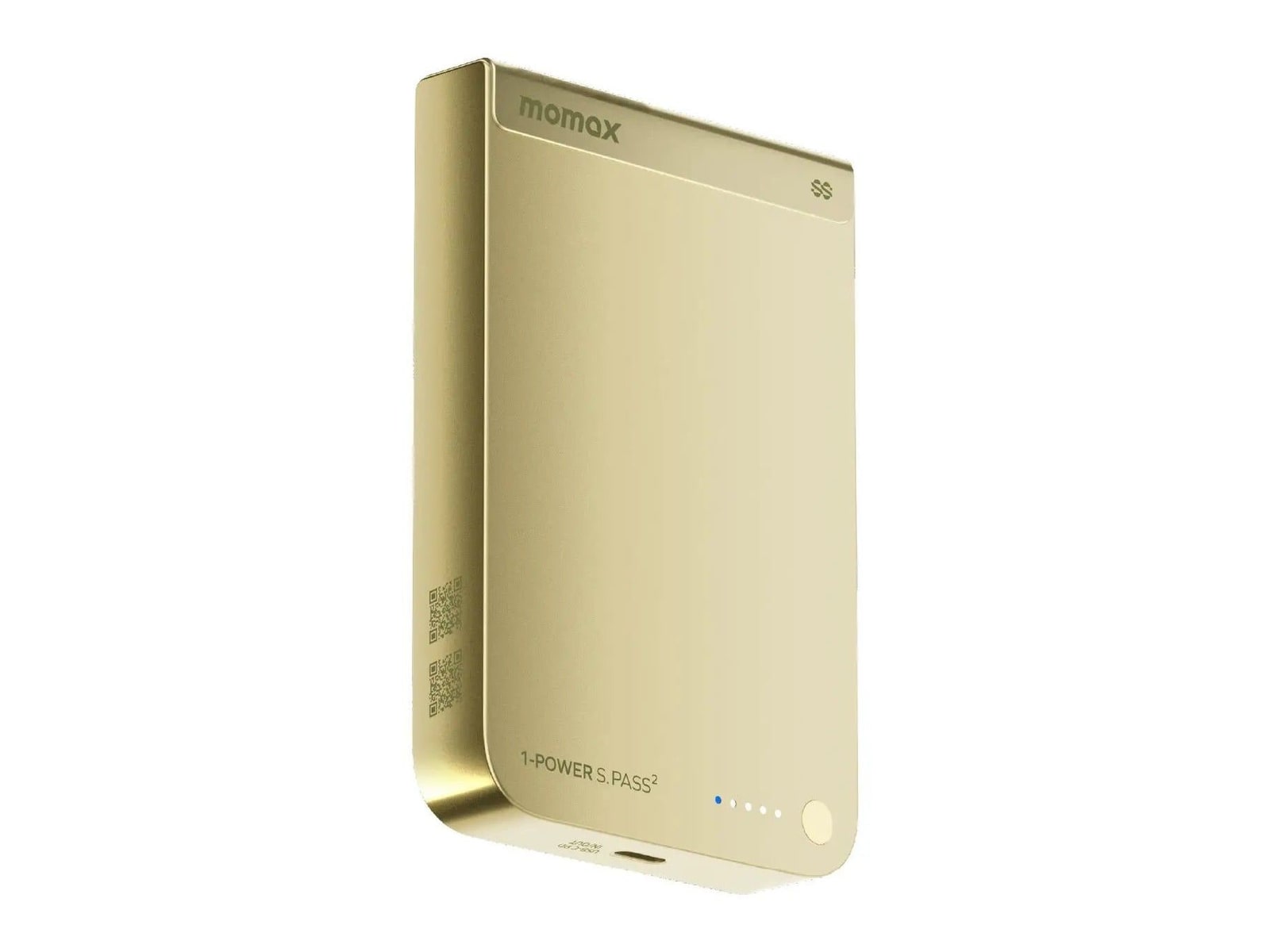MOMAX - 1-Power S.Pass2 10000mAh Semi SSB Magnetic Wireless Battery Pack (CCC) Yellow Power Banks