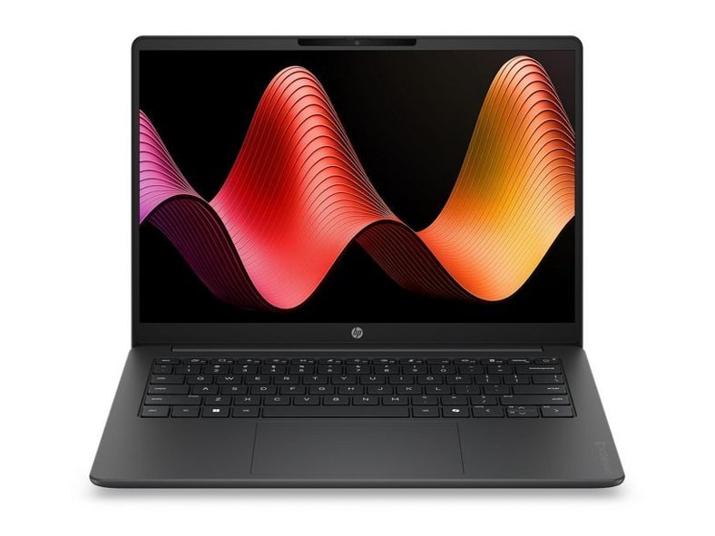 HP - OmniBook 3 14-hy0017nr 14-inch - AMD Ryzen 5 40 chip - 8GB Memory - 256GB SSD - Mica Silver and Iron Gray
