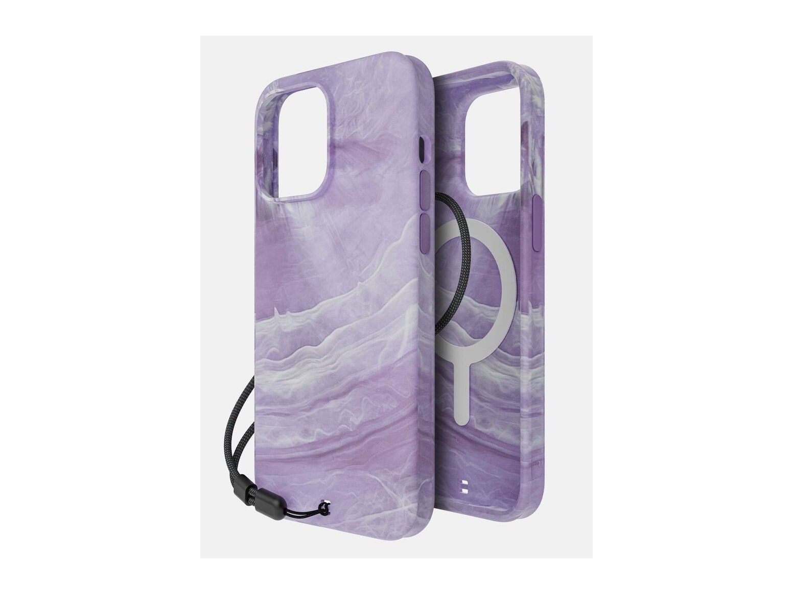 BodyGuardz - Carve MagSafe Marble iPhone 15 Pro Max - Purple