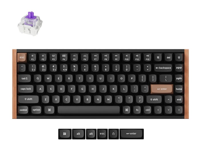 Keychron - K2 HE Special Edition Wireless Mechanical Keyboards - Black