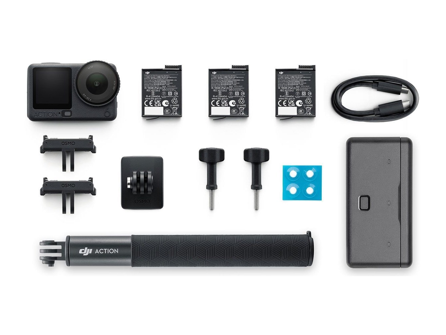 DJI - Osmo Action 6 Action Camera Adventure Combo Action Cameras - Gray