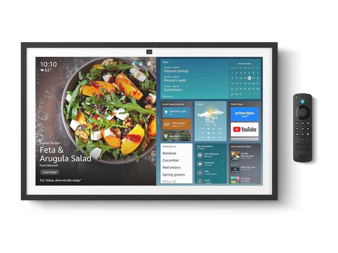 Amazon - Echo Show 21 Smart Display with Alexa and Fire TV Built-in (2024) Smart Displays - Black