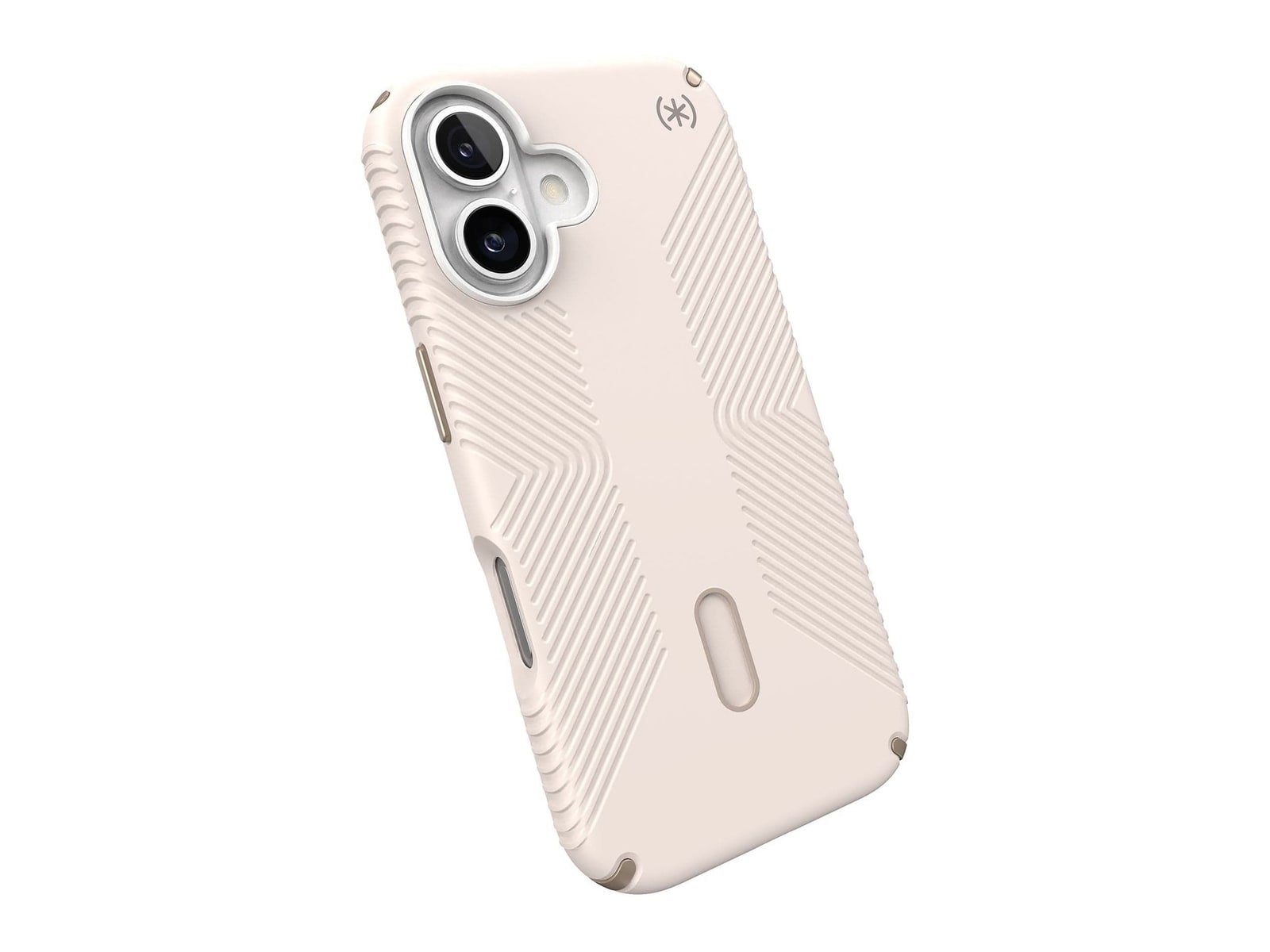 Speck - Presidio2 Grip MagSafe with ClickLock - iPhone 16 - Bleached Bone/Heirloom Gold