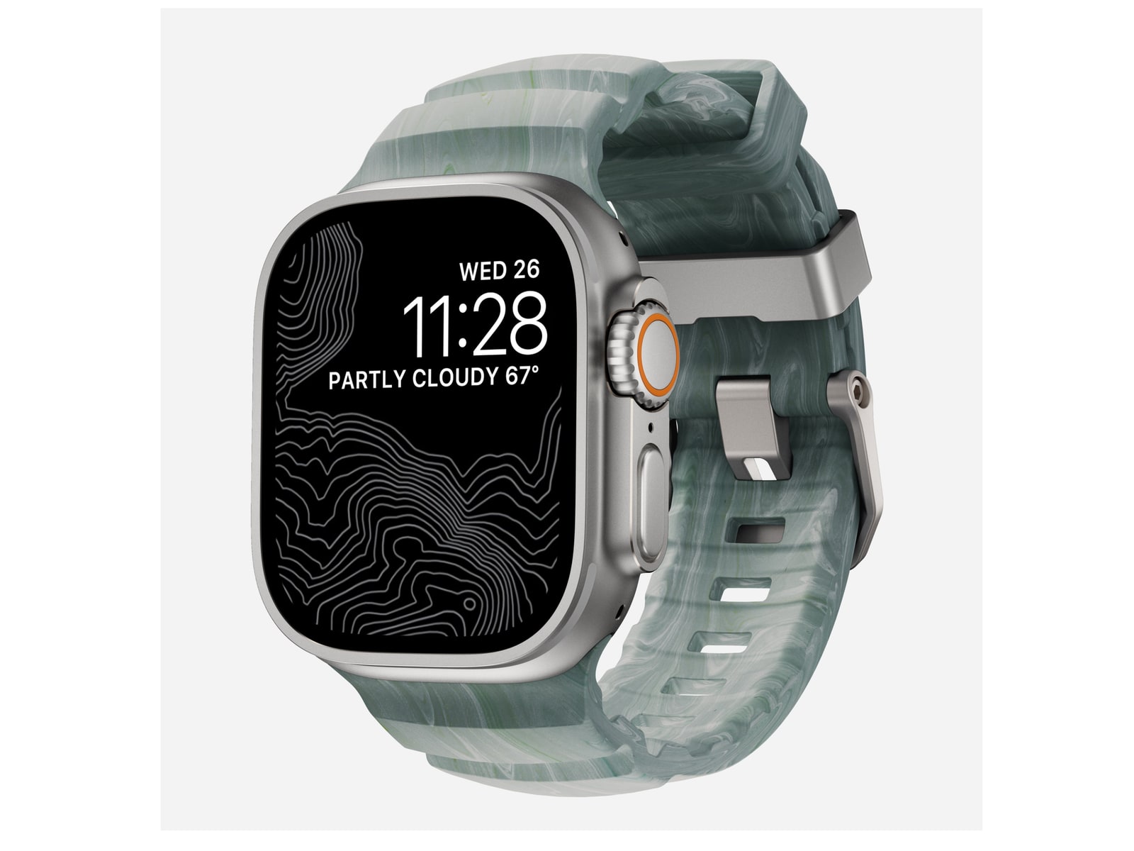 Nomad - Rocky Point Band - 46mm/49mm - Sierra Stone - Natural Hardware