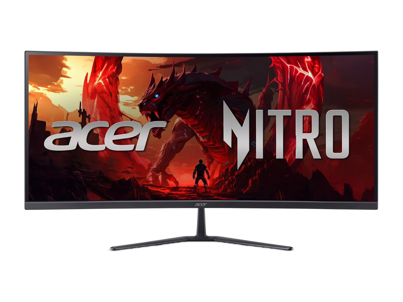 Acer - 34" Nitro ED340CUR J0biip UWQHD 120Hz Ultrawide Monitors