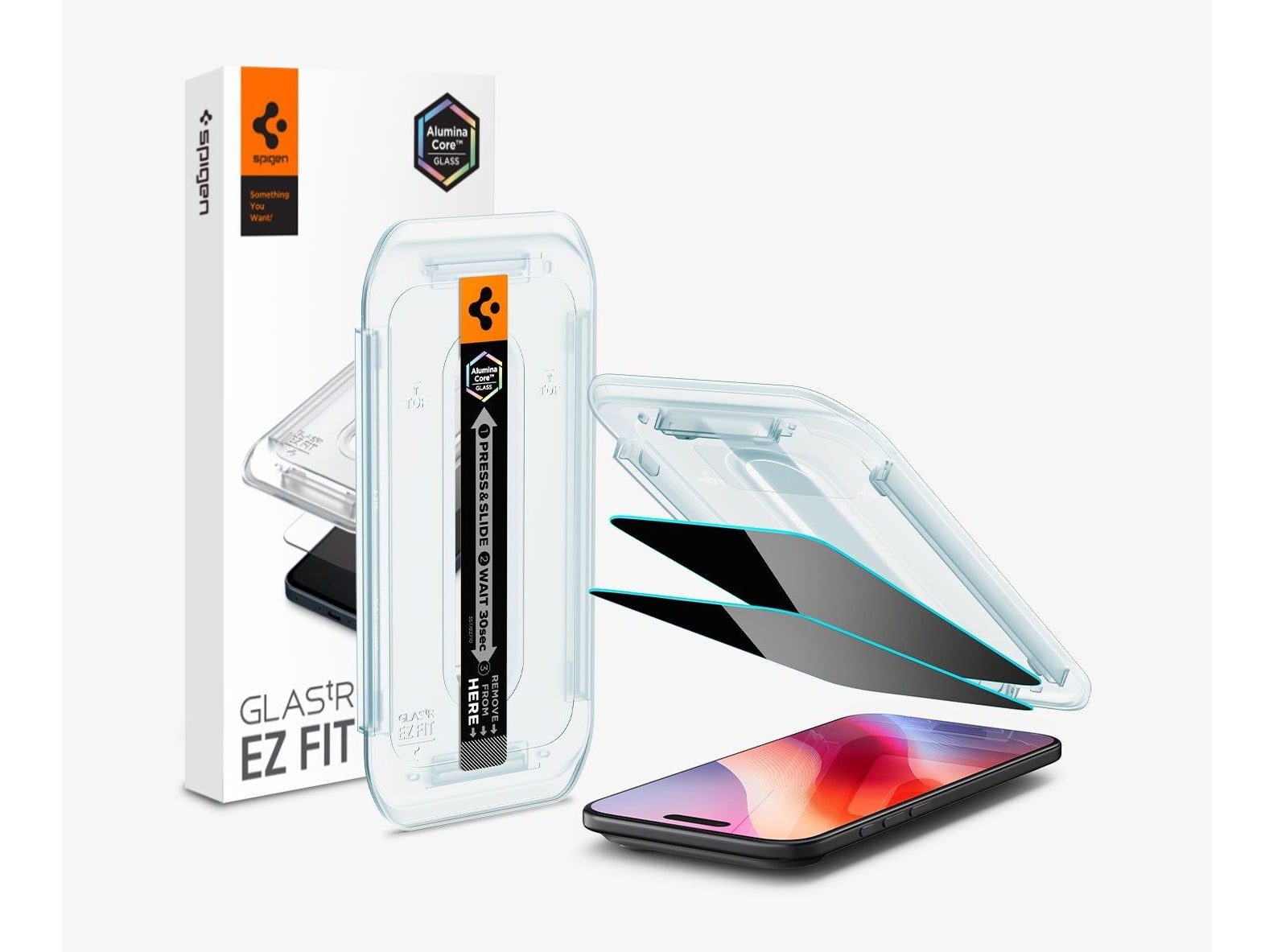Spigen - GLAS.tR EZ Fit | Privacy - iPhone Air - Privacy