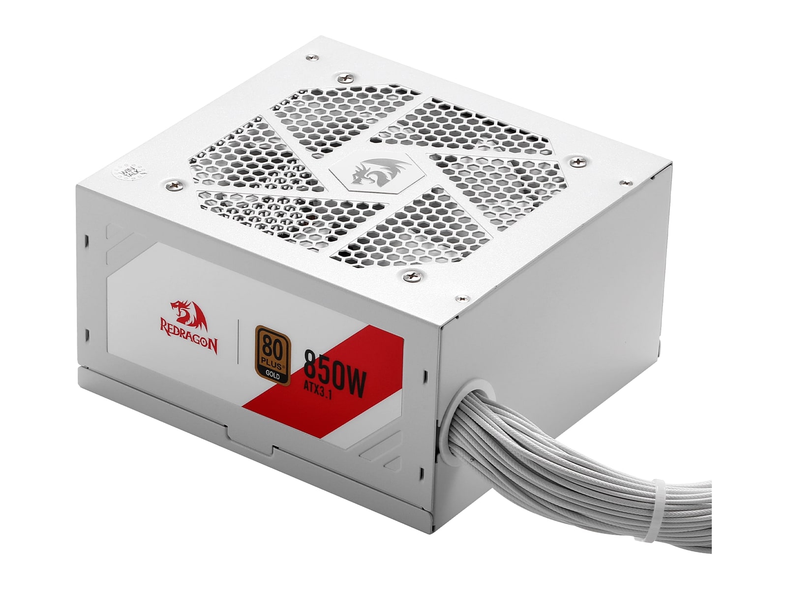 Redragon - RGMS-850W PRO 80+ Gold ATX 3.1 - White Power Supplies