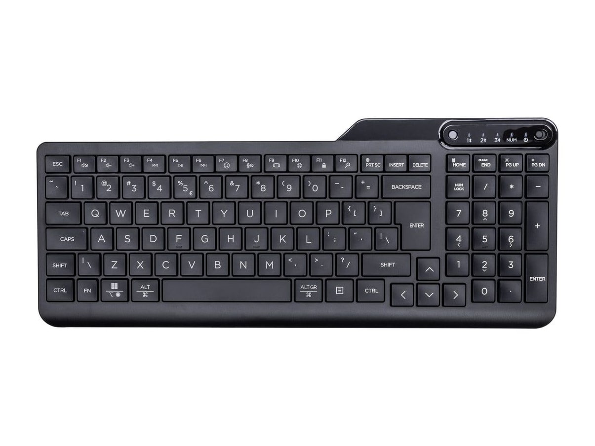 HP - 460 Multi-Device Bluetooth Wireless Keyboards - Black