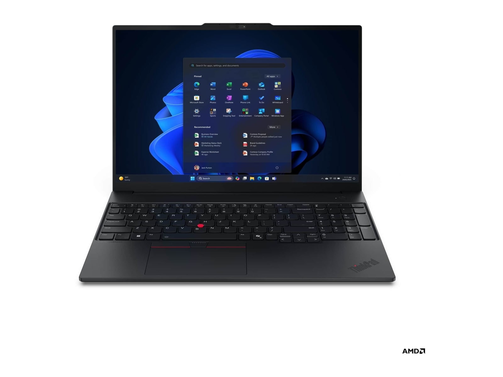 Lenovo - ThinkPad E16 Gen 3 AI PC 16" - Intel Core Ultra 5 225U chip - 16GB Memory - 512GB SSD - Eclipse Black