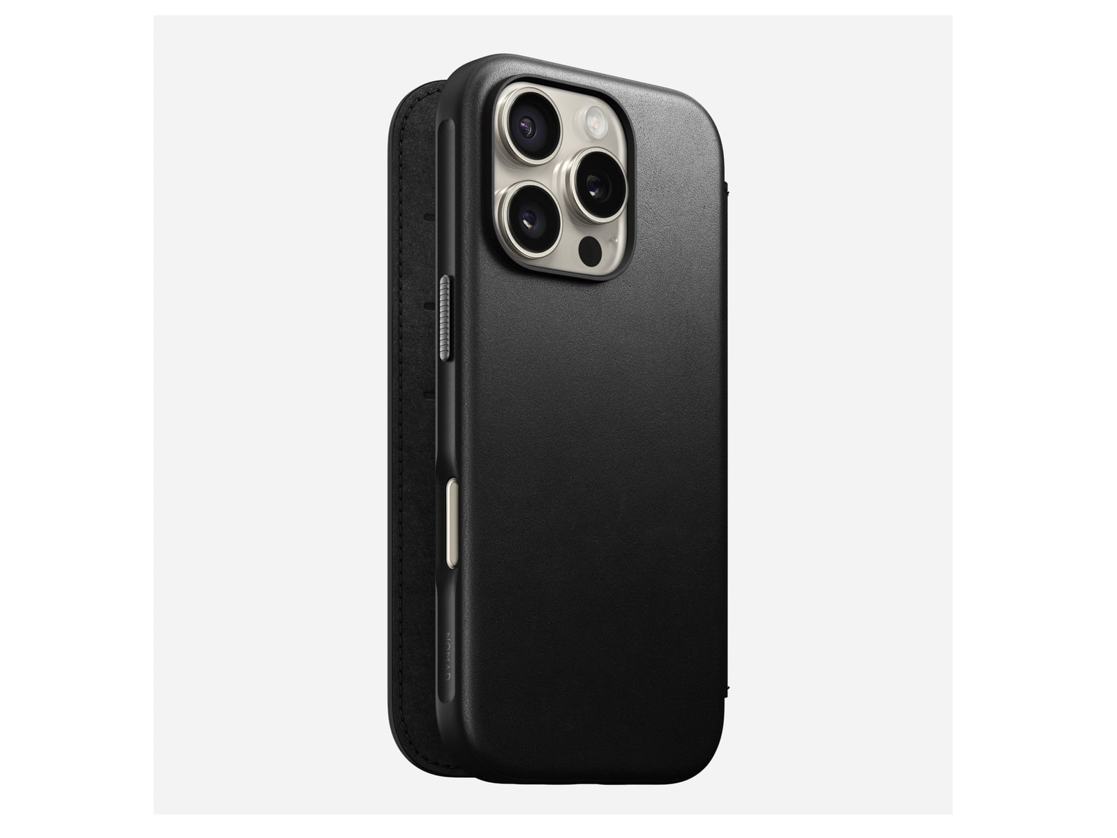 Nomad - Modern Leather Folio - iPhone 16 Pro - Black - Camino Leather