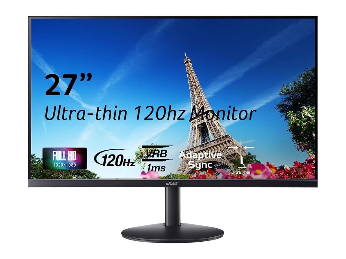 Acer - 27" SB273 G0 Full HD 120Hz Professional Monitors - Black