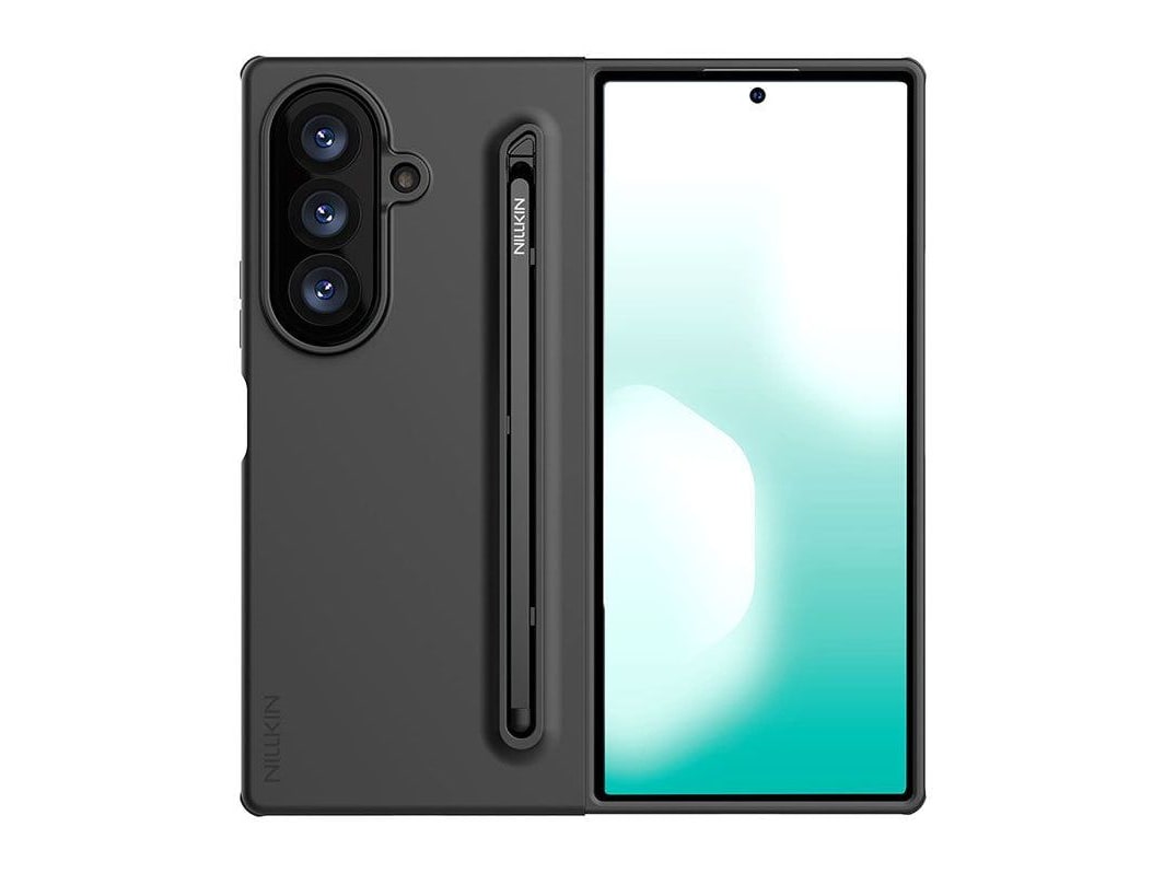 Nillkin - Flex Pure Fold Case with Stylus Pen - Galaxy Z Fold 8 Ultra - Black