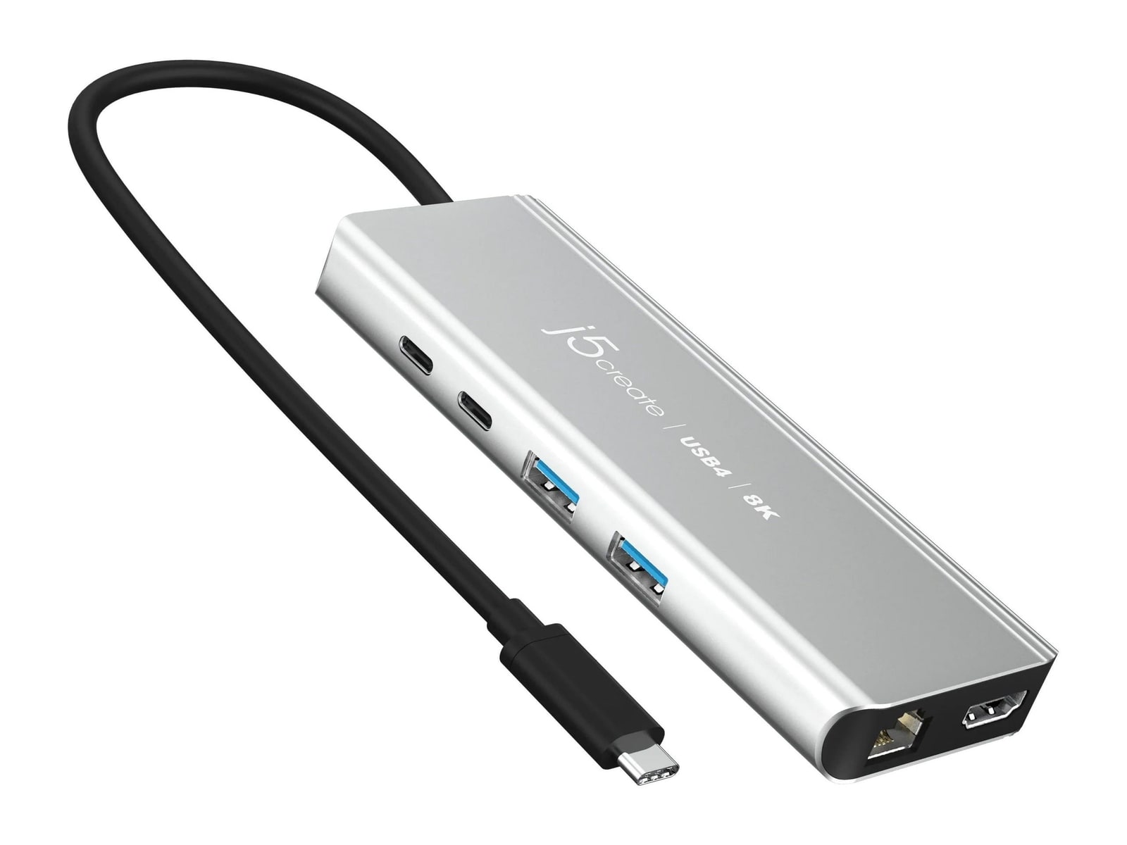 j5create - USB4 8K Multi-Port Hub USB Hubs - Gray