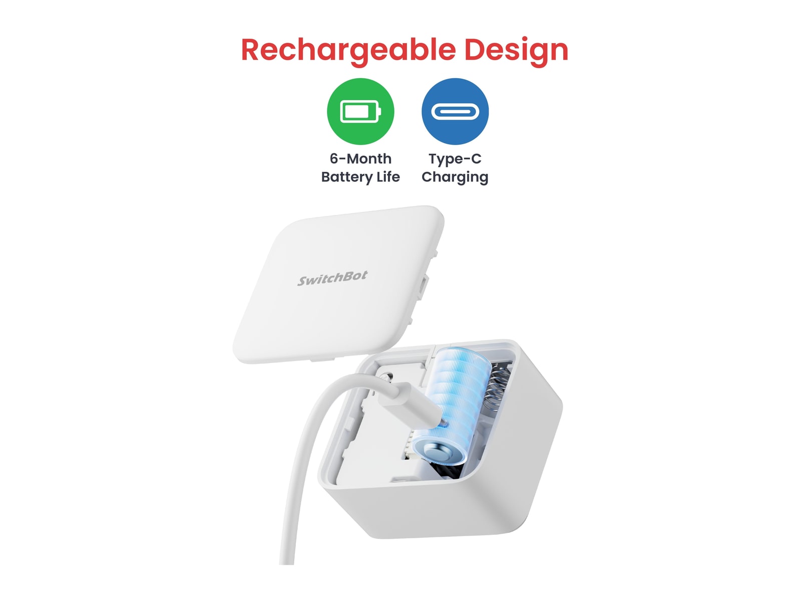 SwitchBot - Bot Rechargeable Smart Appliances - White