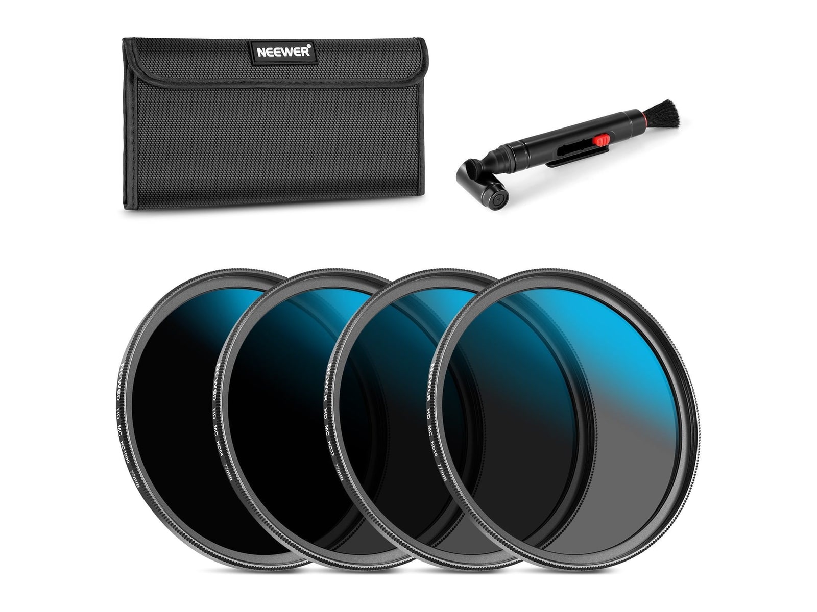 Neewer - ND Lens Filter Set (ND16/ND32/ND64/ND1000) Camera Accessories