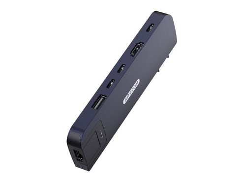 Sitecom - AC-2001 6-in-2 MacBook Air Multiport USB Hubs - Midnight