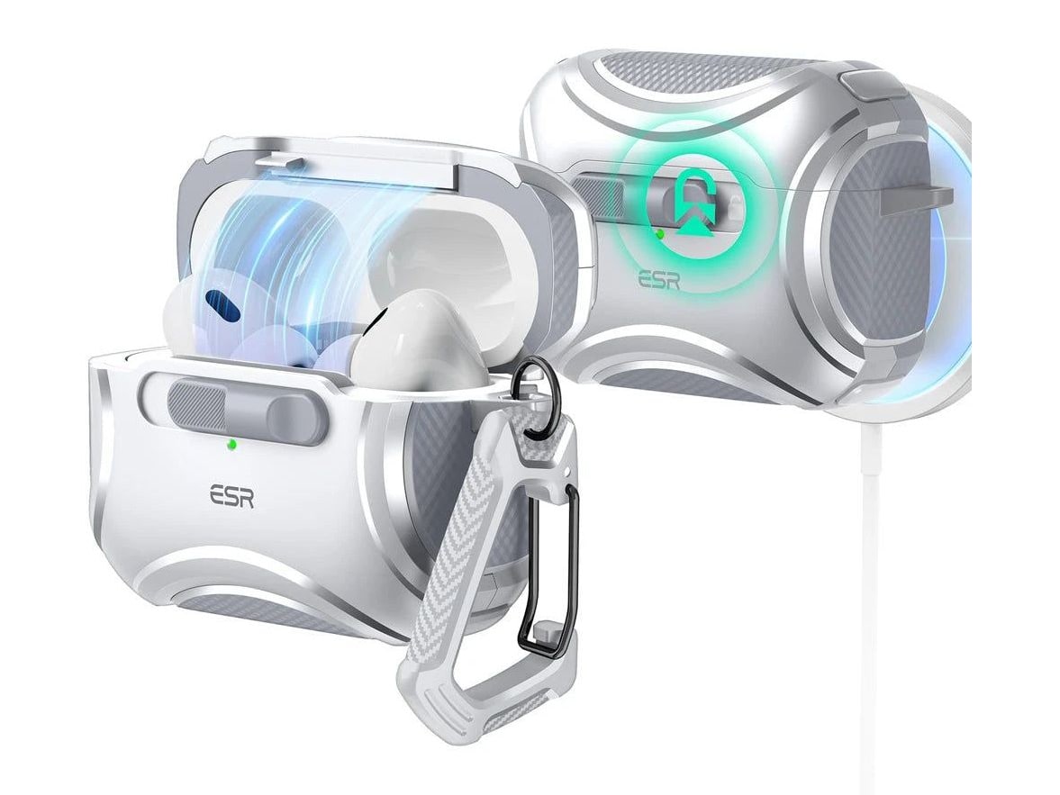 ESR - Cyber FlickLock Case (HaloLock) - AirPods Pro 2 / Pro - Silver