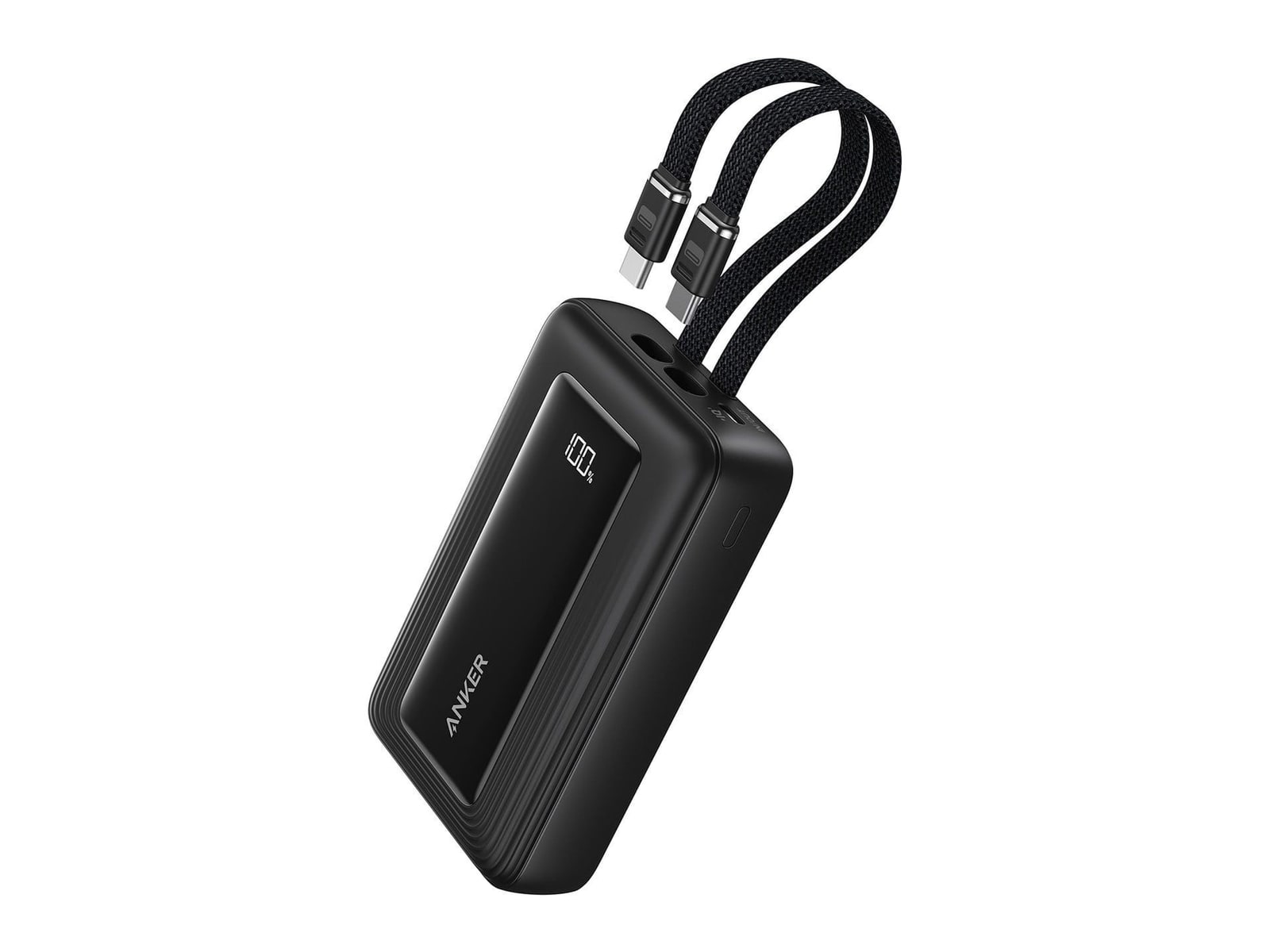 Anker - Zolo Power Bank (10,000mAh, 35W, Dual Built-in USB-C Cables) Power Banks