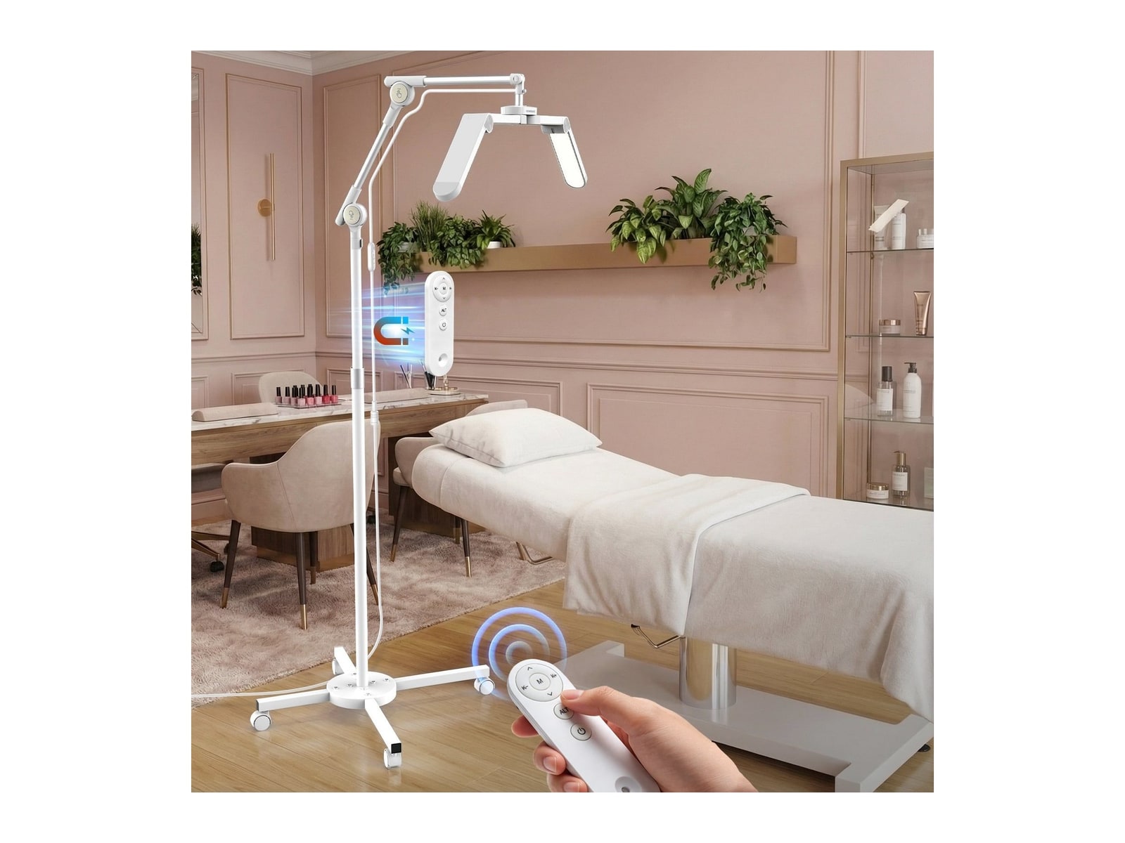 Neewer - BASICS HM06-D 29" 40W LED Lash Light with Wheeled Stand Camera Accessories
