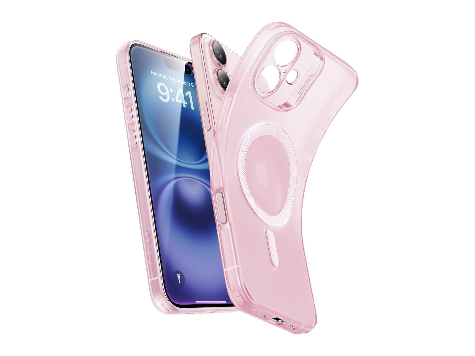 ESR - Zero Clear Case (HaloLock) - iPhone 16 Plus - Frosted Pink