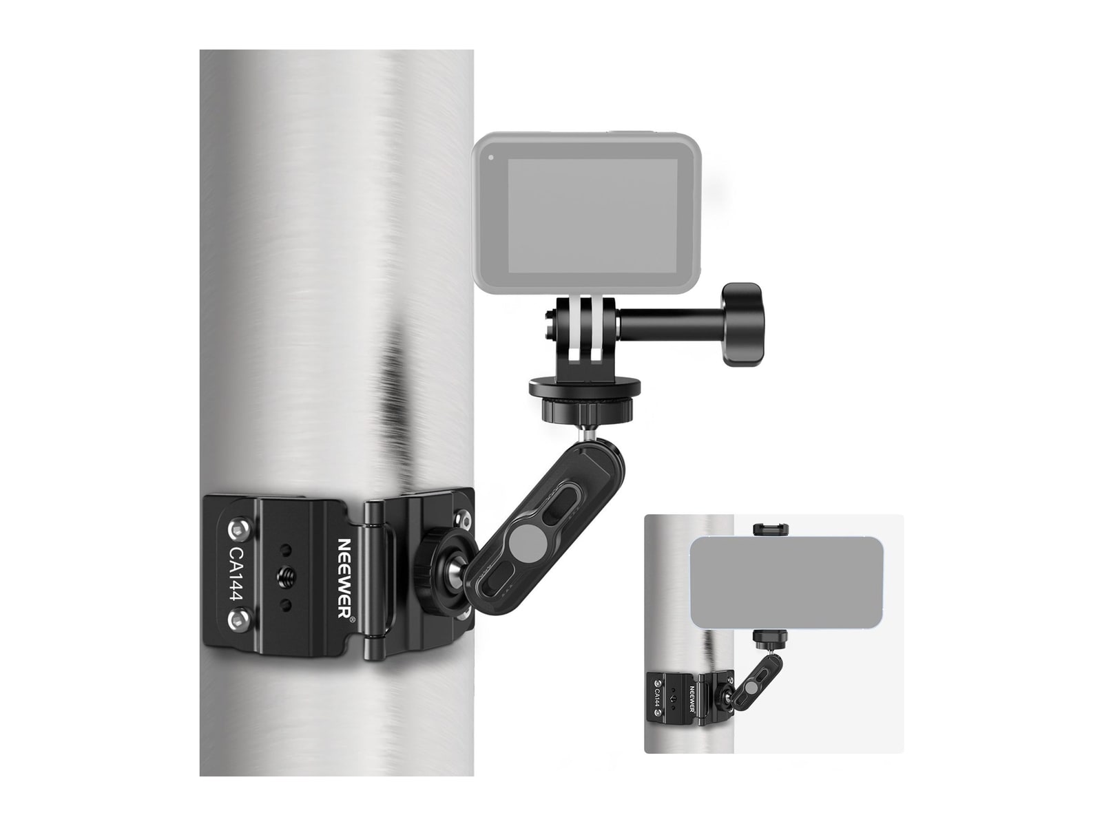 Neewer - CA144 Magnetic Fence Mount for Action Camera Camera Accessories