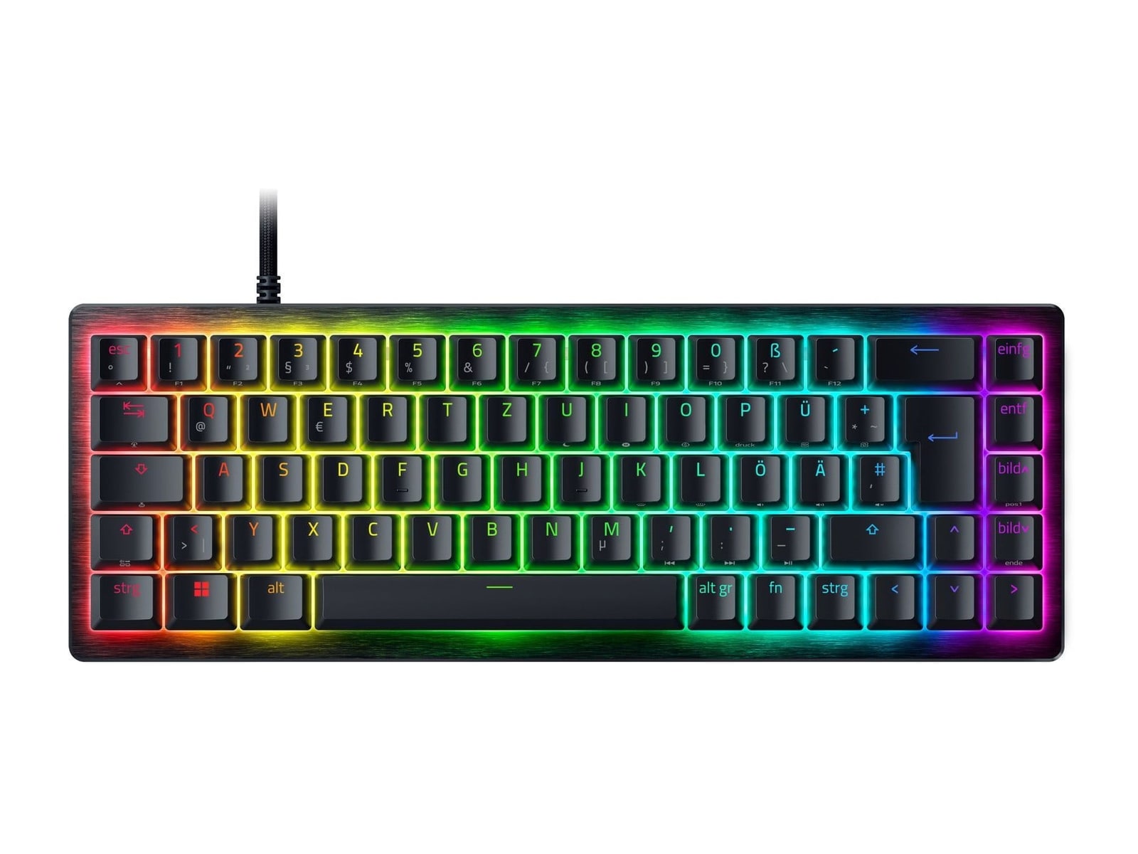 Razer - Huntsman V3 HE Magnetic Mini 65% 8KHz (German Layout) Mechanical Keyboards - Black