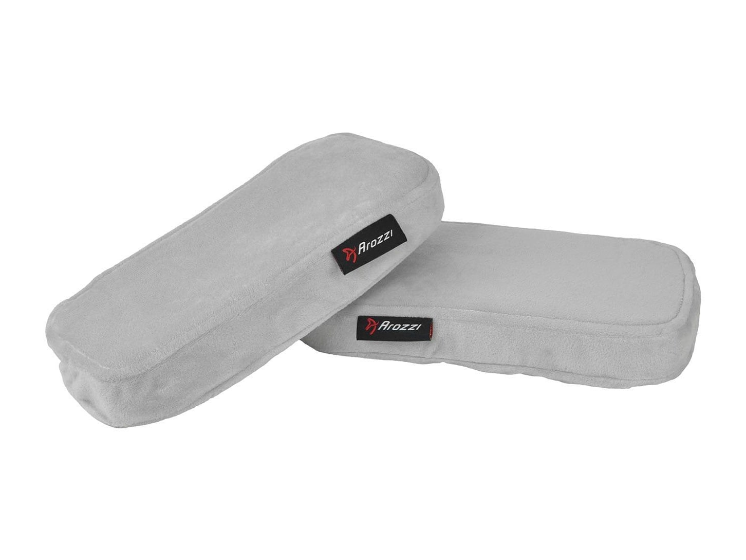Arozzi - Armrest Pads Memory Foam (Pair) - Light Gray
