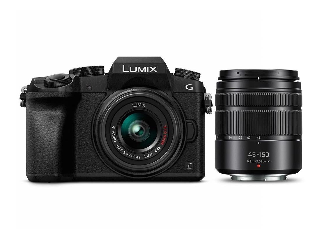 Panasonic - LUMIX G7 Mirrorless Cameras with 14-42mm and 45-150mm Lenses