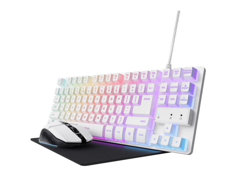 Trust - GXT 794W 3-in-1 Gaming Bundle (Italian Layout) Keyboards - White