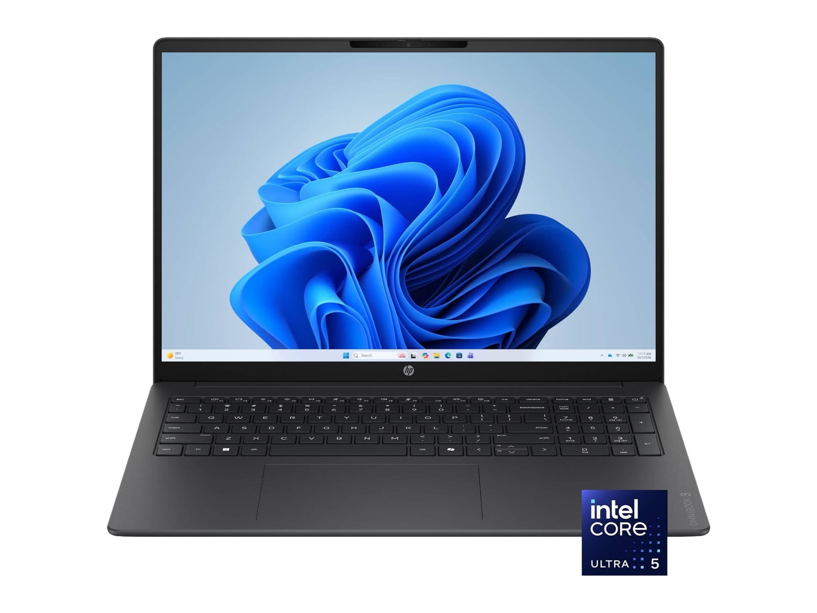 HP - OmniBook 3 16" - Intel Core Ultra 5 225U chip - 8GB Memory - 512GB SSD - Mica Silver