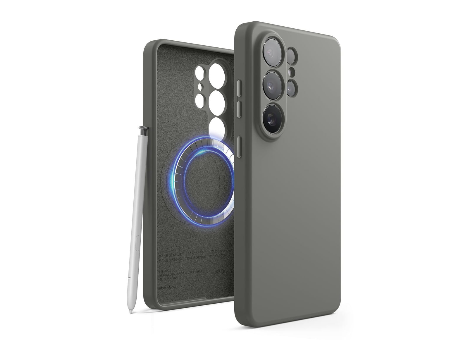 elago - Magnetic Silicone Case - Galaxy S26 Ultra - Medium Grey