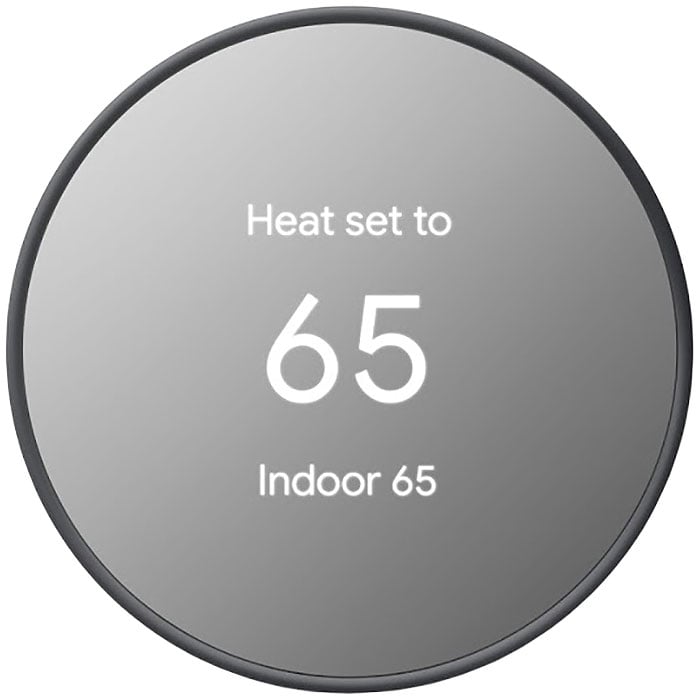 Google - Nest Thermostat Smart Thermostats - Charcoal