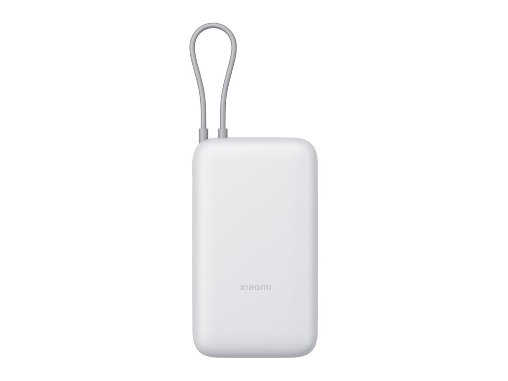 Xiaomi - 20000mAh Built-in Cable White Power Banks