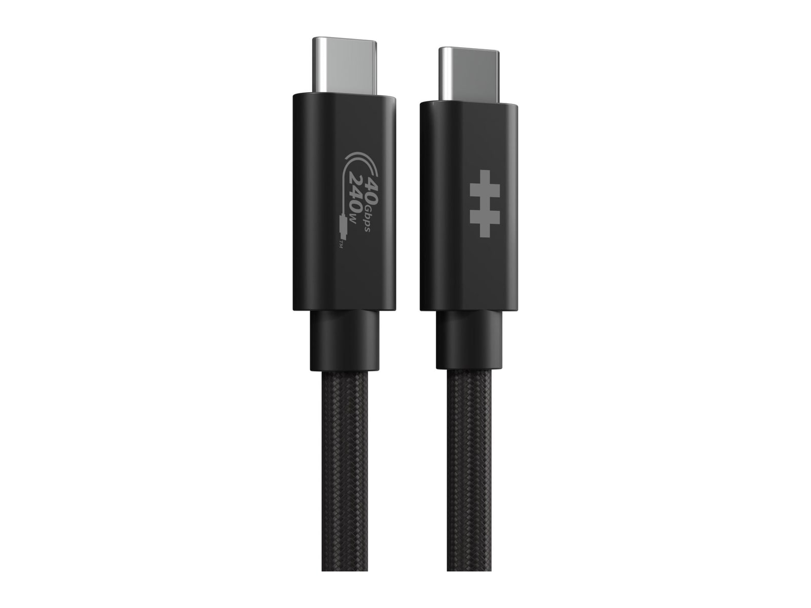 Hyper - HyperDrive Next USB4 Type-C Performance Cable (1.2m/4ft) Black USB-C Cables