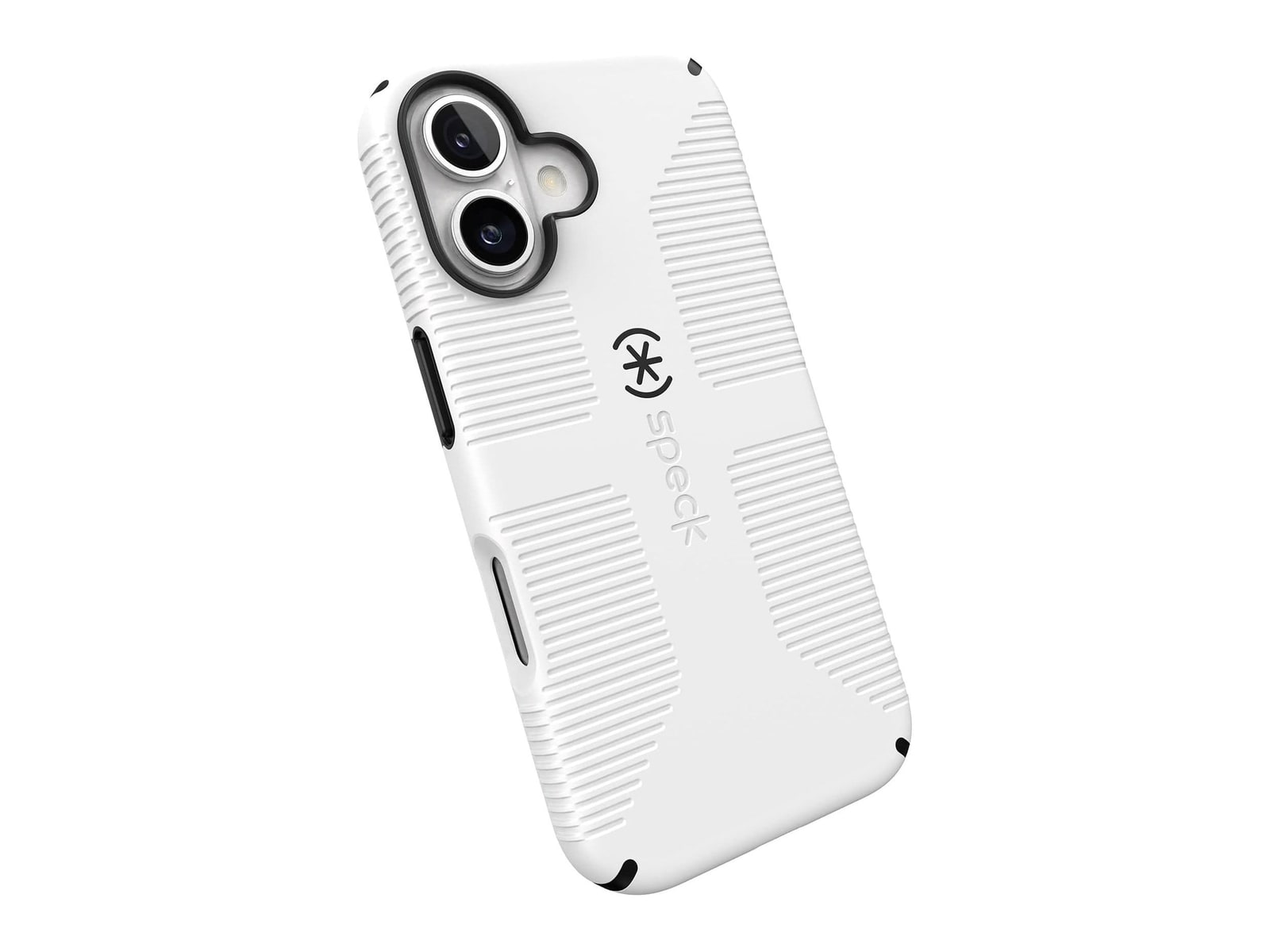 Speck - CandyShell Grip MagSafe - iPhone 16 - White/Black