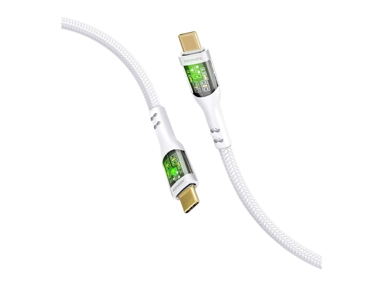 Promate - TransLine-CC200 USB-C Cables - White