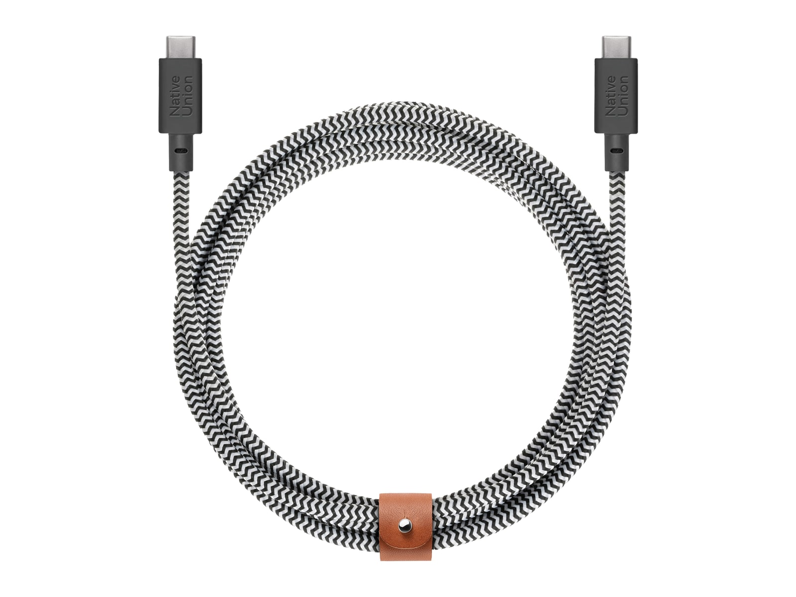 Native Union - Belt Cable XL 100W (USB-C to USB-C) Zebra Charging Cables