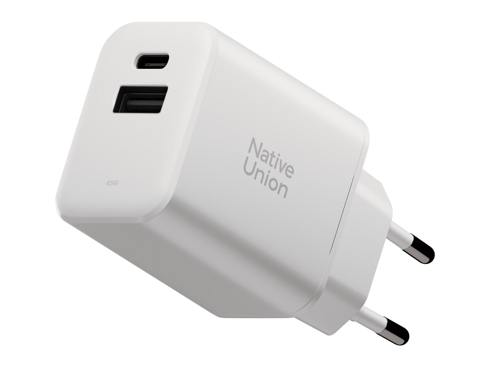 Native Union - Fast GaN Charger PD 45W 1C + 1A (EU) White Wall Chargers