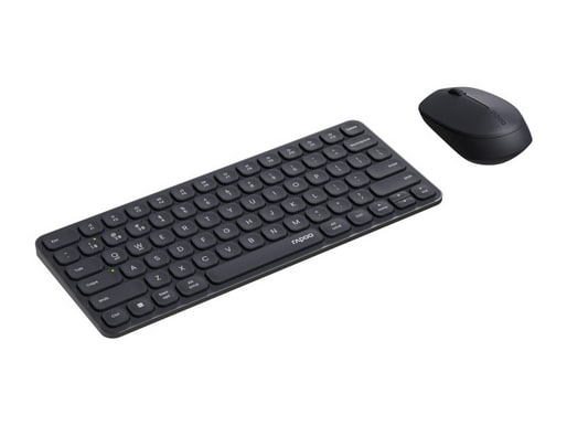 Rapoo - 9610M Ultra-slim Keyboard and Mouse Combo Wireless Keyboards - Gray