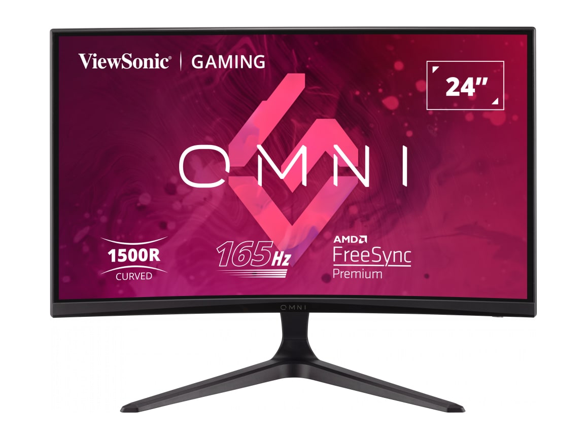 ViewSonic - 23.6" OMNI VX2418C FHD 165Hz Gaming Monitors - Black