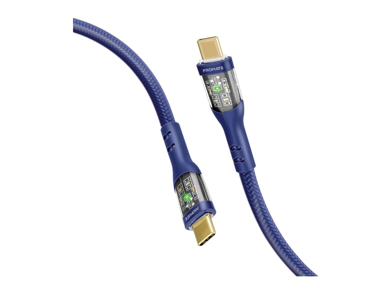 Promate - TransLine-CC200 USB-C Cables - Navy