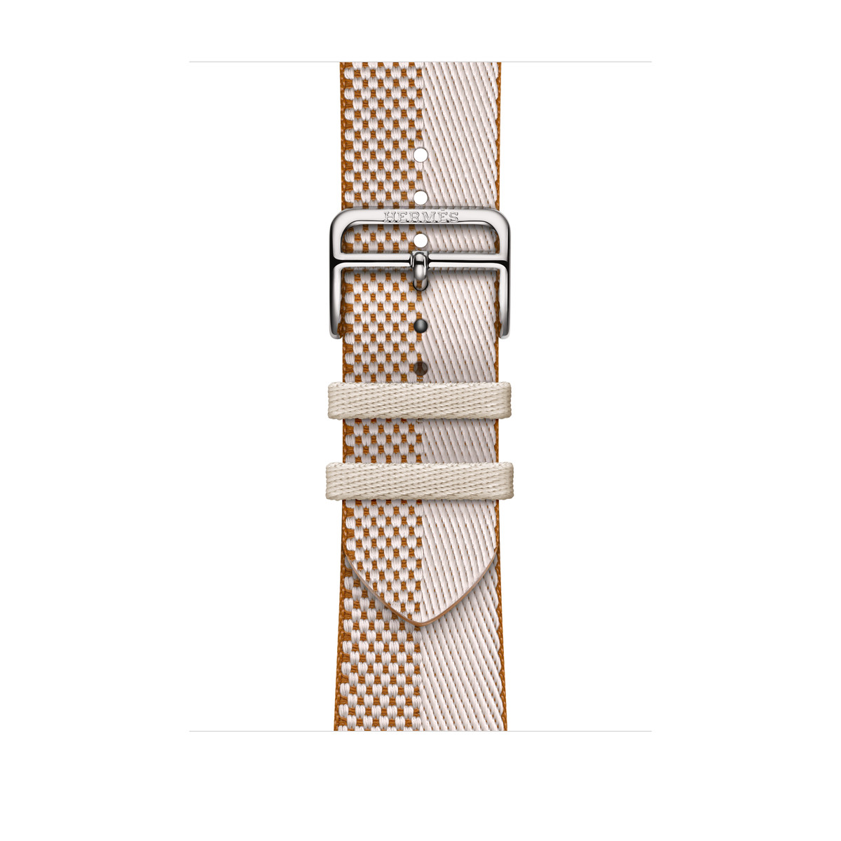 Apple - Apple Watch Hermès Toile H Double Jeu - 46mm - Écru/Écru