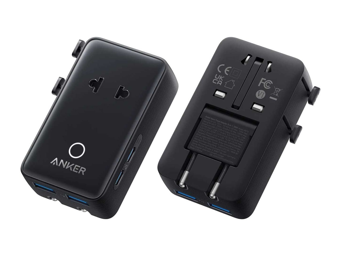 Anker - Nano Travel Adapter 20W 5-in-1 Wall Chargers