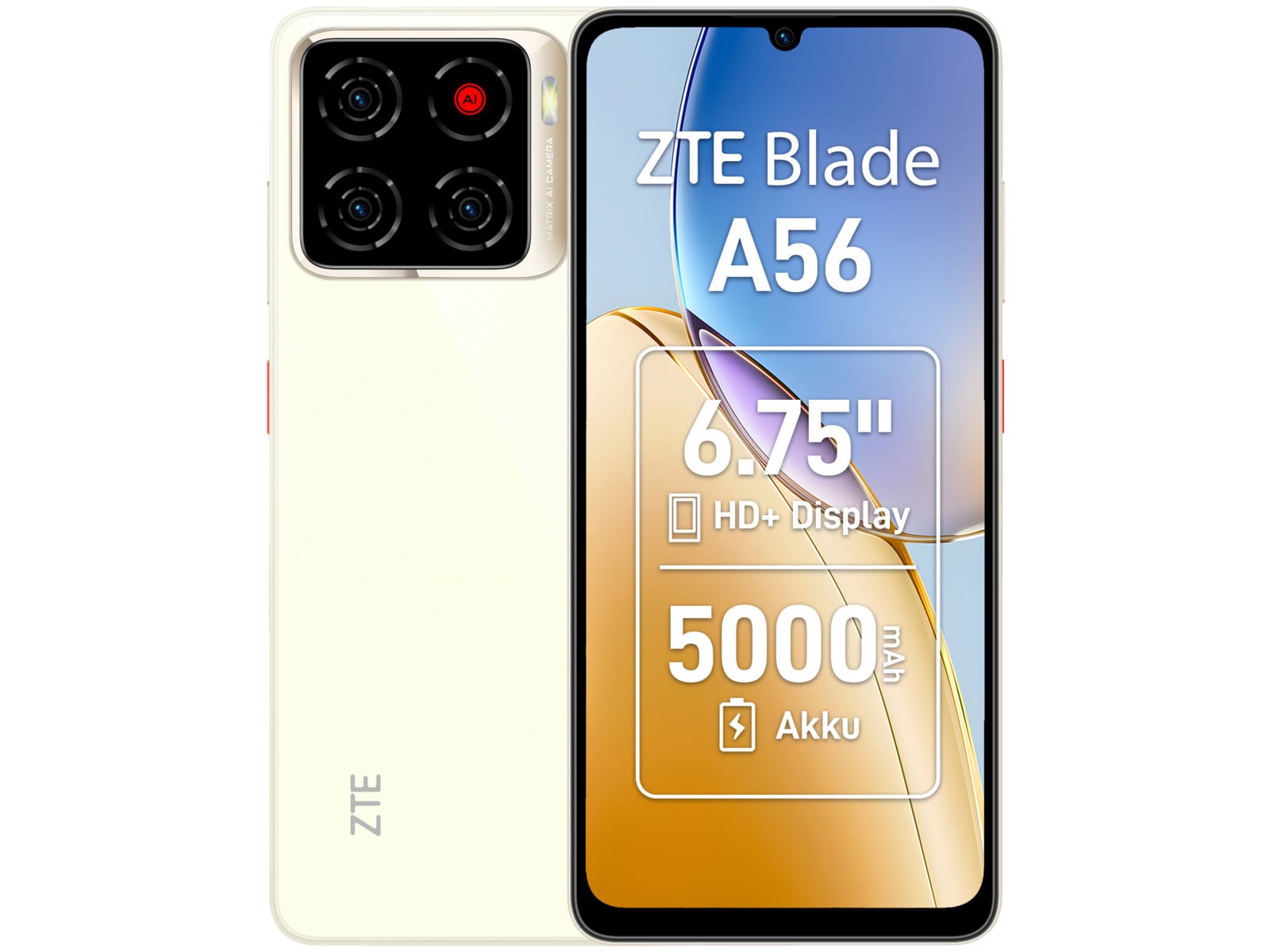 ZTE - Blade A56 4G LTE 64GB - Floating Gold