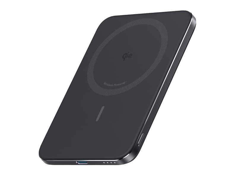 Anker - Nano Power Bank (5K, MagGo, Slim) Black Power Banks