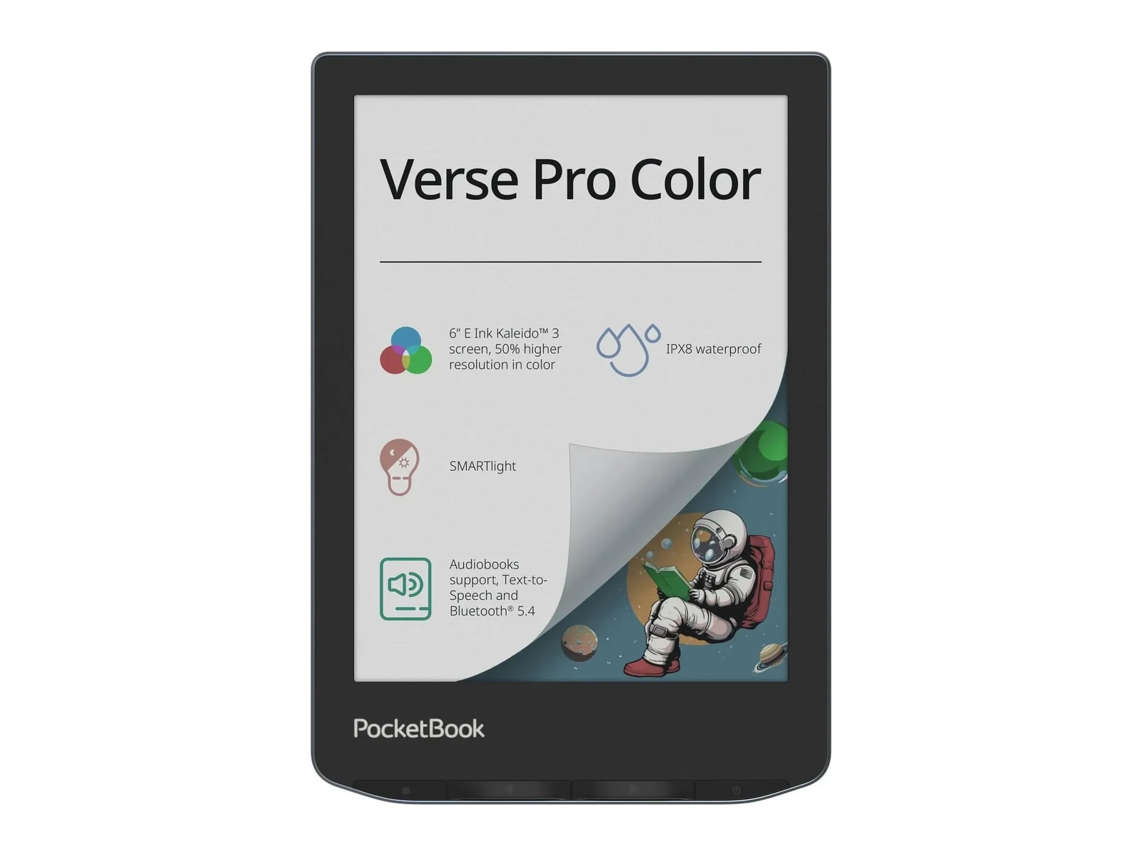 PocketBook - Verse Pro Color E-Ink Readers - Stormy Sea