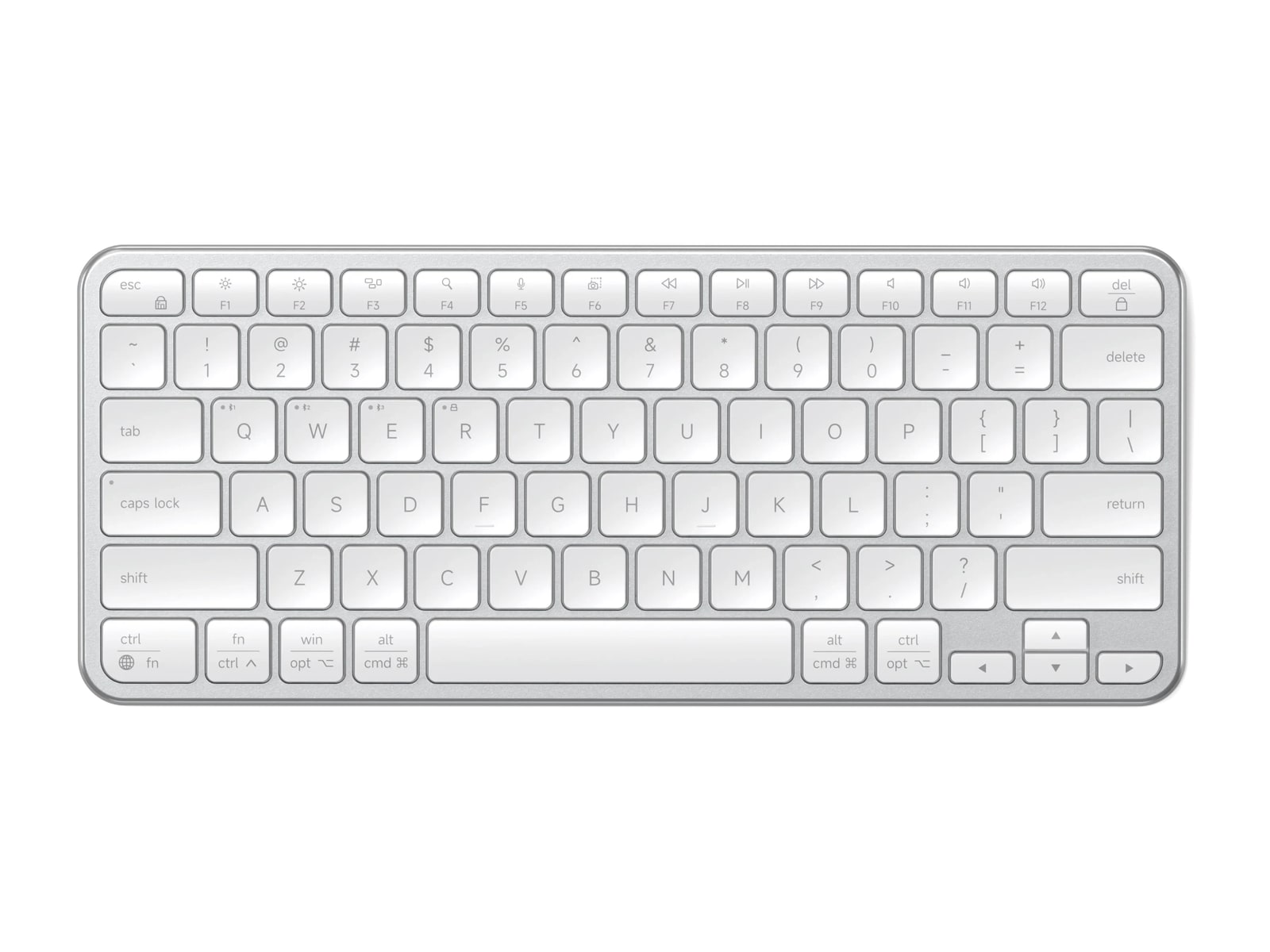 Satechi - Slim EX1 Wireless Keyboard Bluetooth Wireless Keyboards - Silver