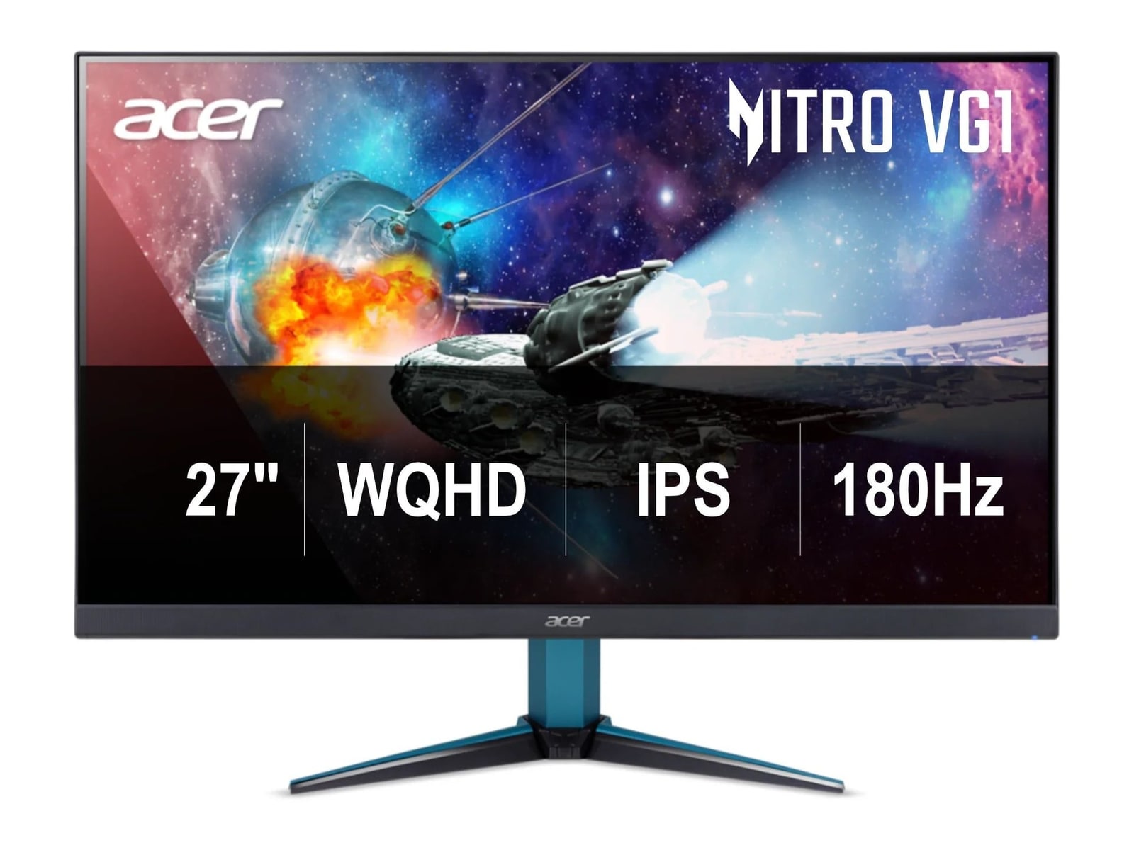 Acer - 27" Nitro VG271U M3bmiipx QHD 180Hz Gaming Monitors