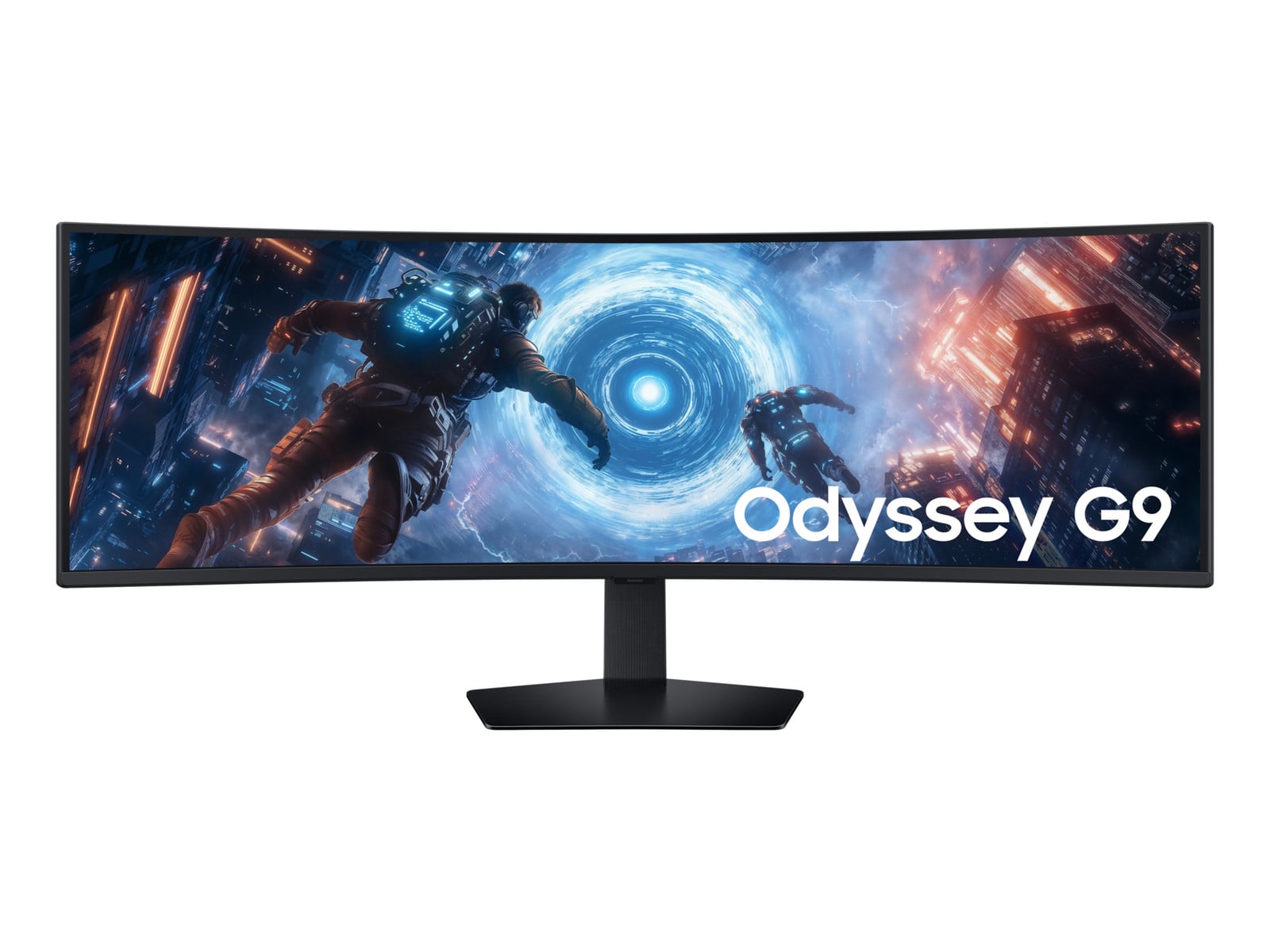 Samsung - 49" Odyssey G9 G91F S49FG914E DQHD 144Hz Gaming Monitors - Black